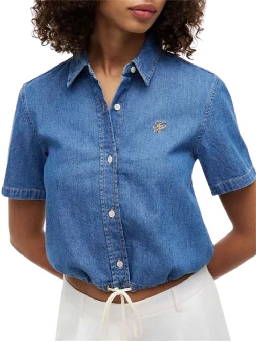 Camcia in denim con coulisse Tommy Hilfiger | WW0WW499821A5